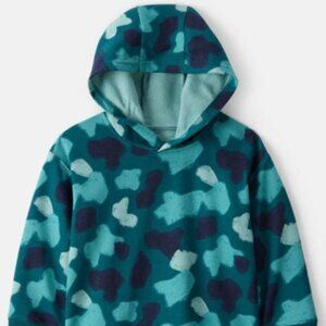 NWT OshKosh B’gosh Toddler Boys Camo Hoodie Sweatshirt Teal 24 Months